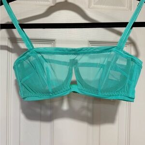 REVOLE BRAND Sheer Teal Bra